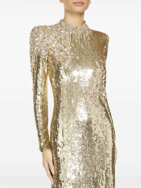 Jenny Packham Lina Gown | Gold | FARFETCH