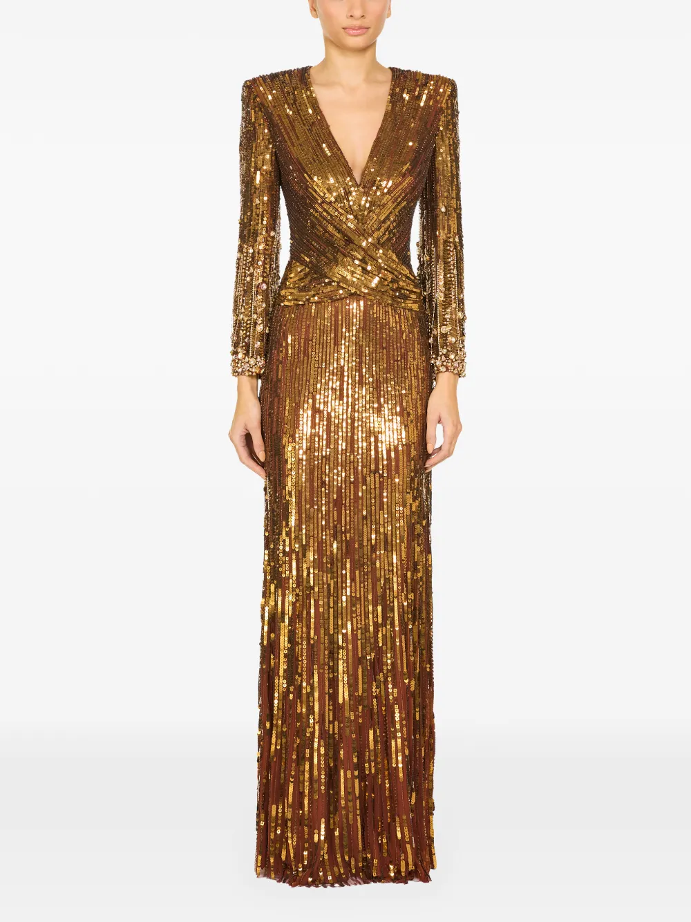 Jenny Packham Cosmos avondjurk Goud