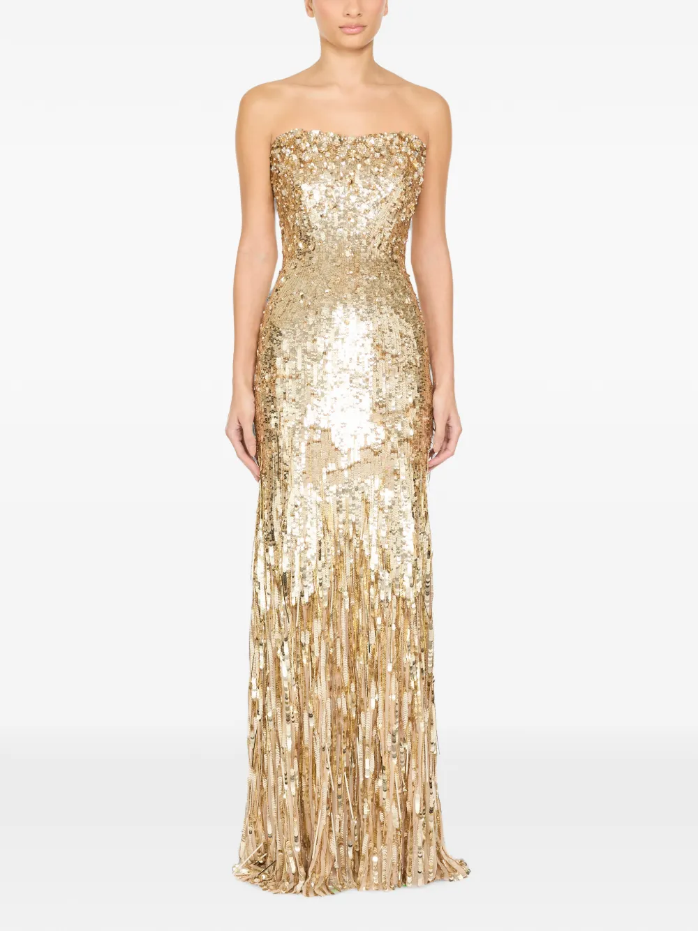 Jenny Packham Kimi avondjurk Goud