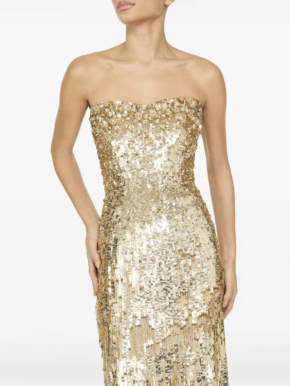 Jenny Packham Kimi avondjurk Goud