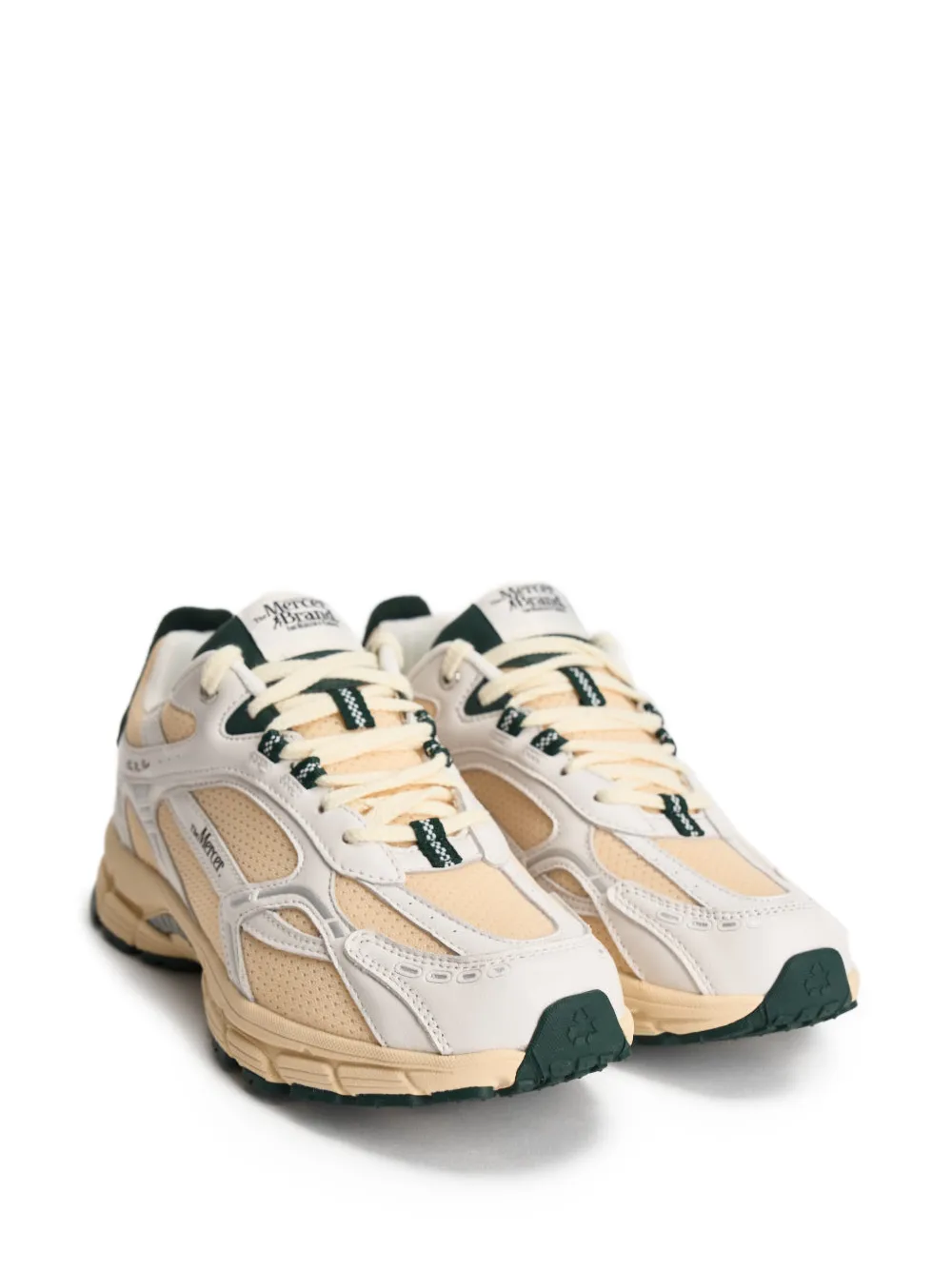 The Mercer Brand The Re-Run sneakers met vlakken Beige