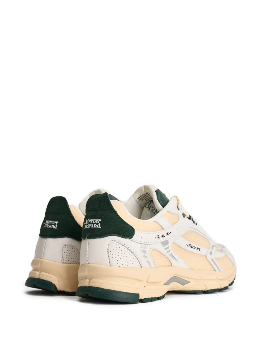 The Mercer Brand The Re-Run sneakers met vlakken Beige