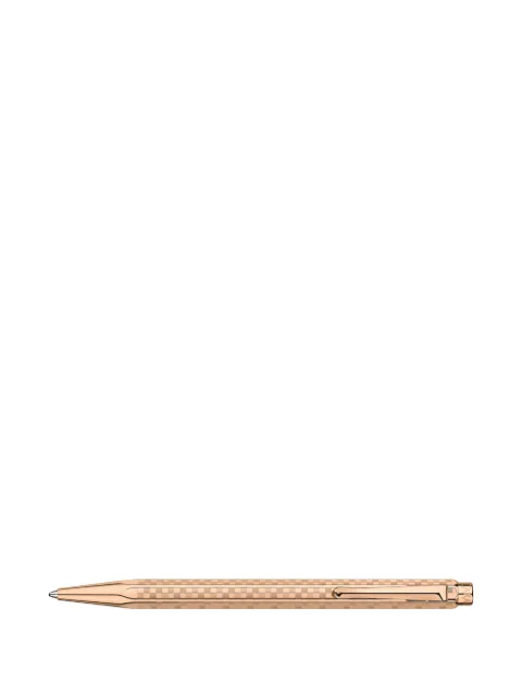Caran d'Ache check-pattern ballpoint pen