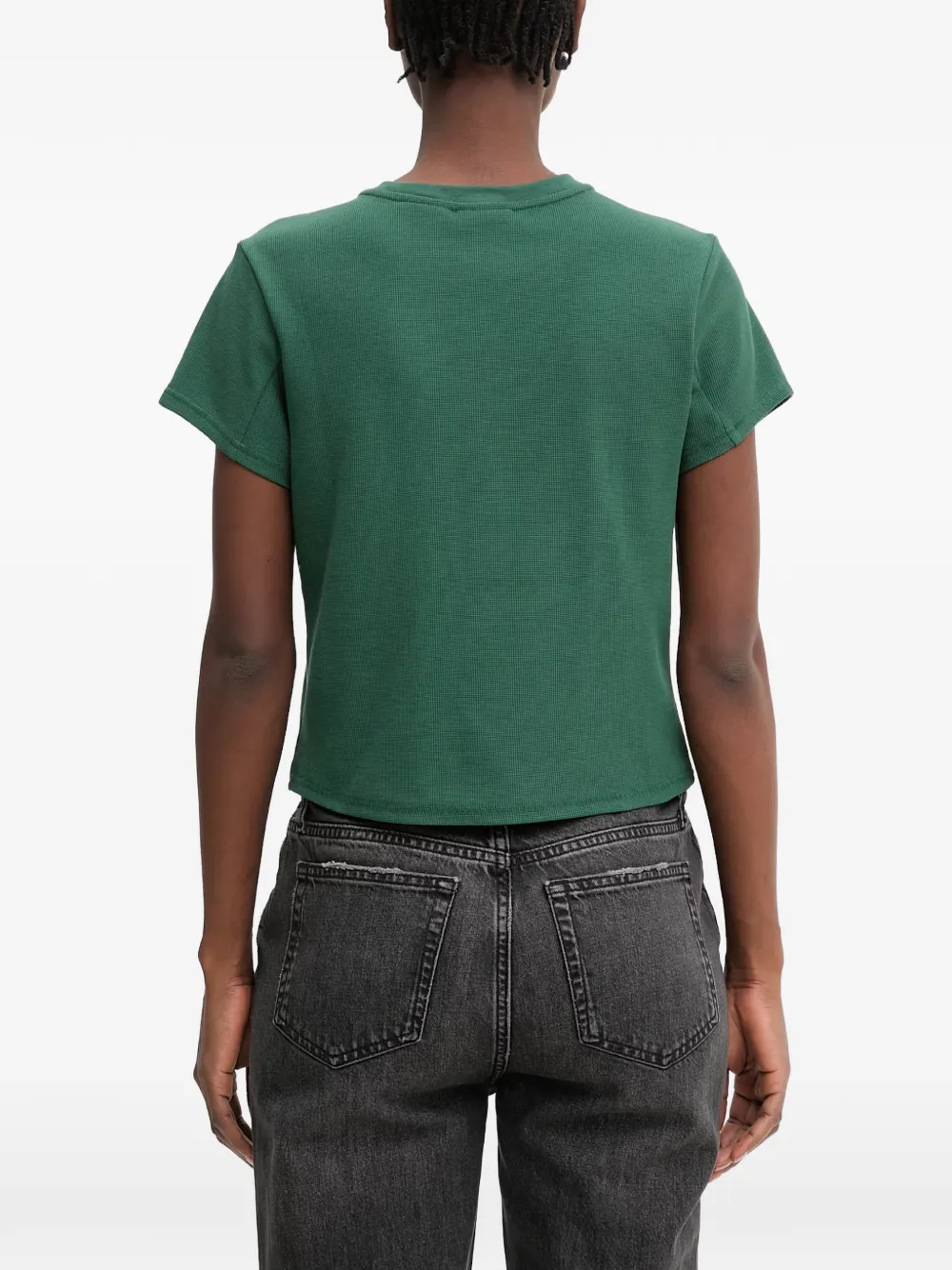 Columbia Acker Rock wafelgebreid T-shirt met logopatch Groen