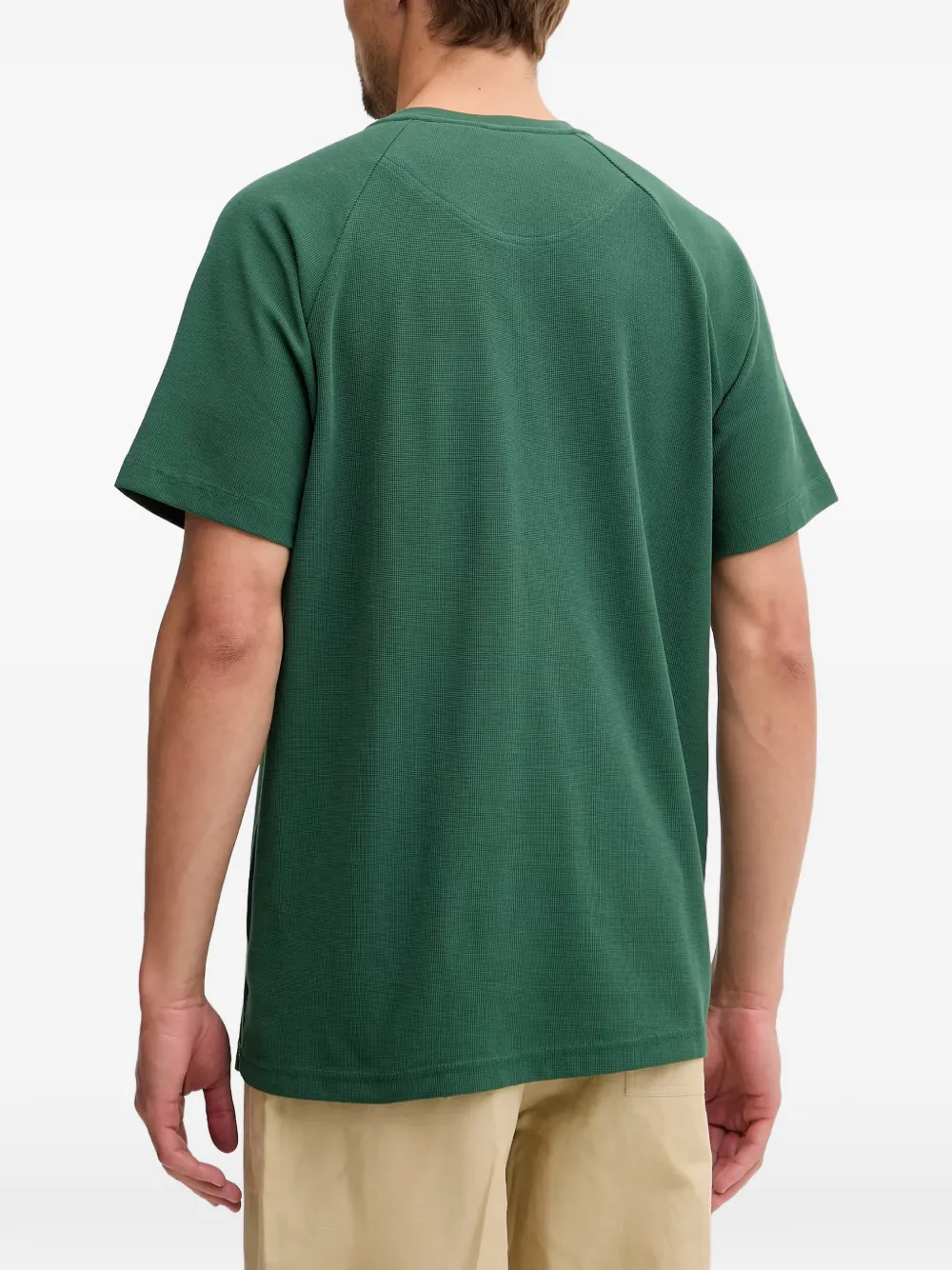 Columbia Wafelgebreid T-shirt met raglanmouwen Groen