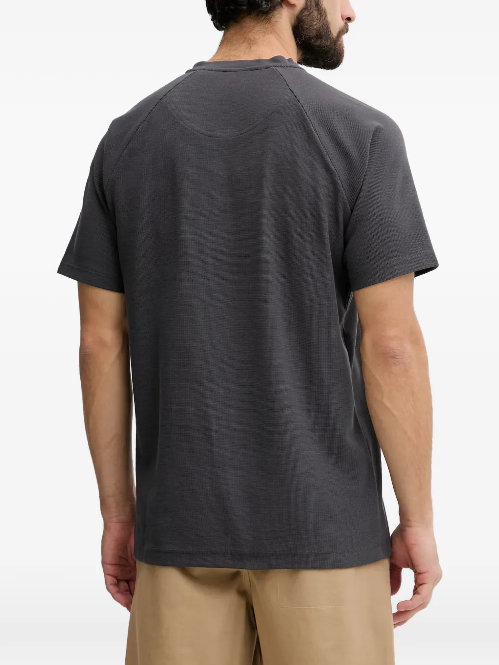 Columbia T-shirt met wafelgebreide mouwen Grijs