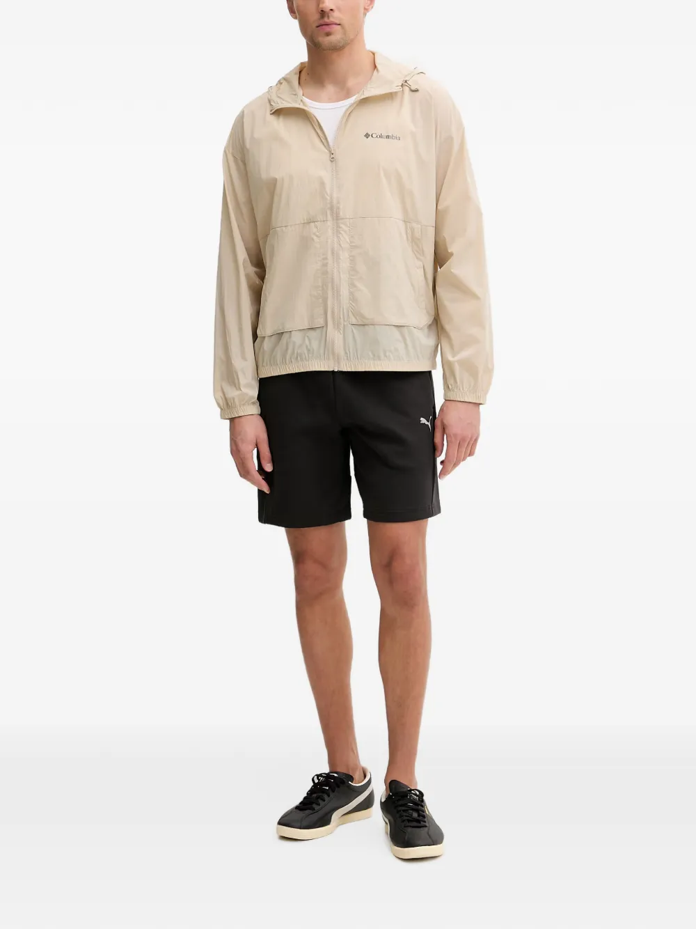 Columbia Street Heights™ windjack met capuchon en rits Beige