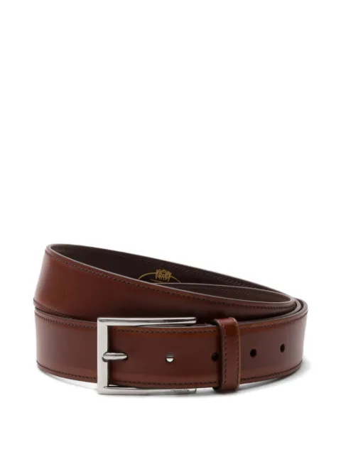 Church's leather buckle-fastening belt