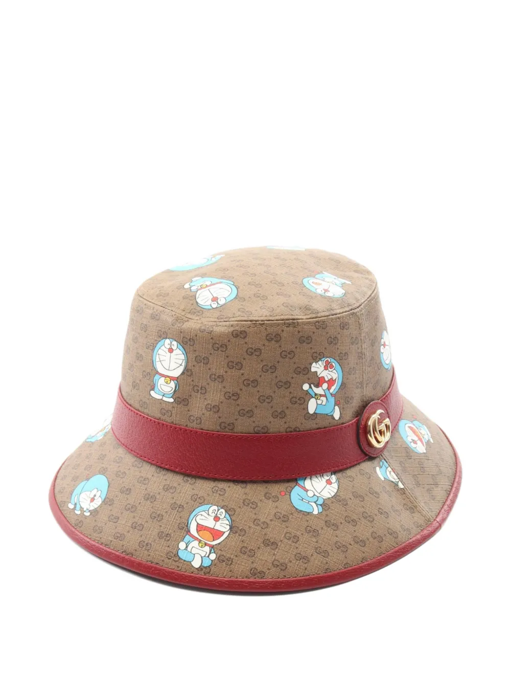 Gucci Pre-Owned x Doraemon 2010 GG bucket hat - Marrone