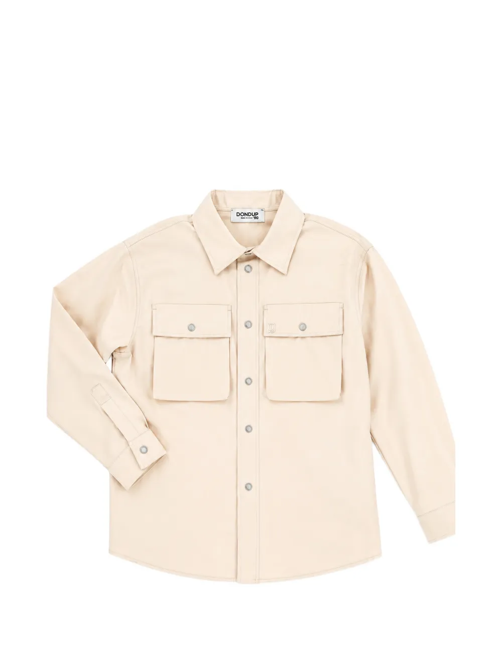 DONDUP KIDS flap-pocket shirt - Neutrals