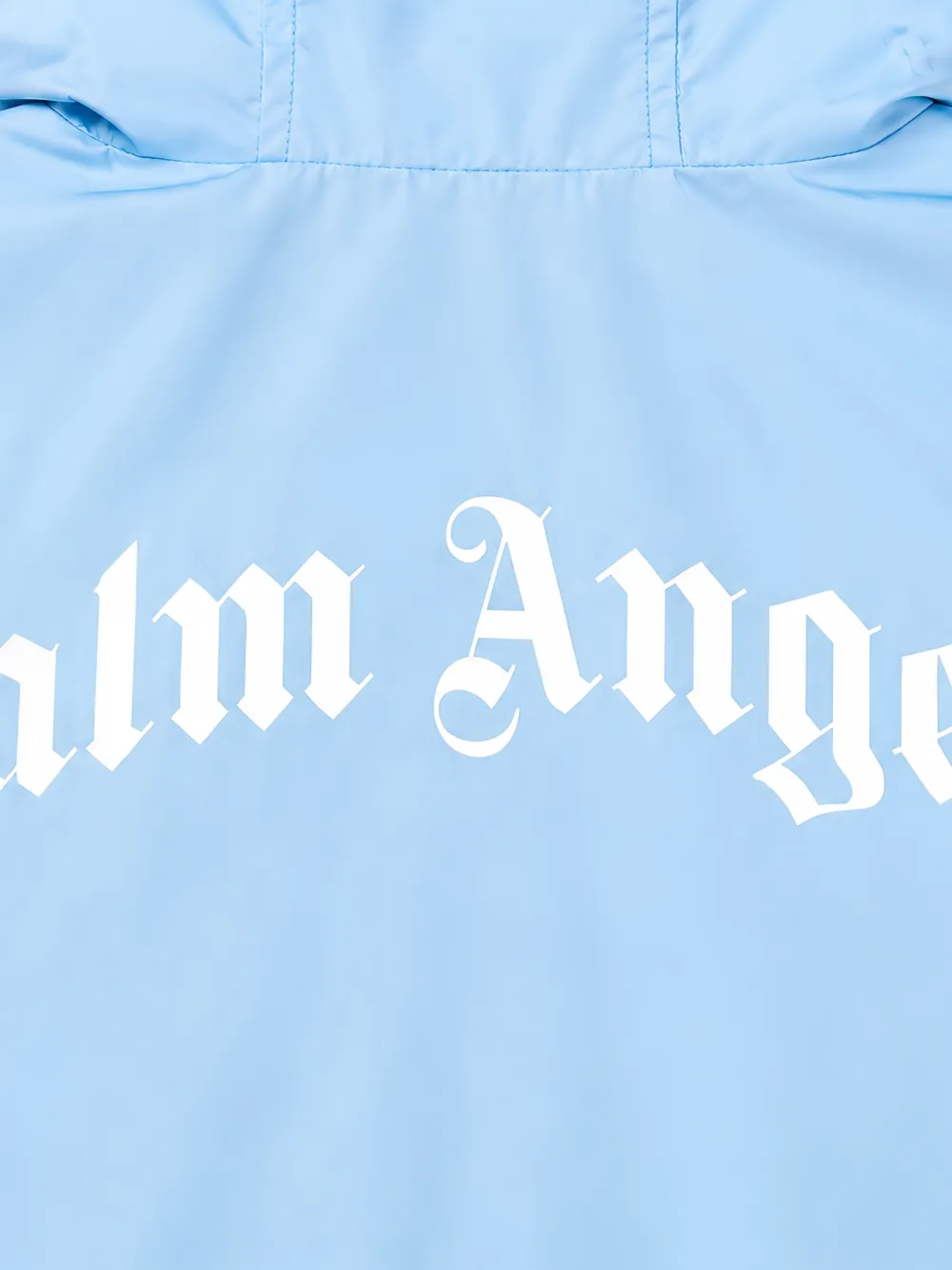 Palm Angels Kids Windjack met logoprint Blauw
