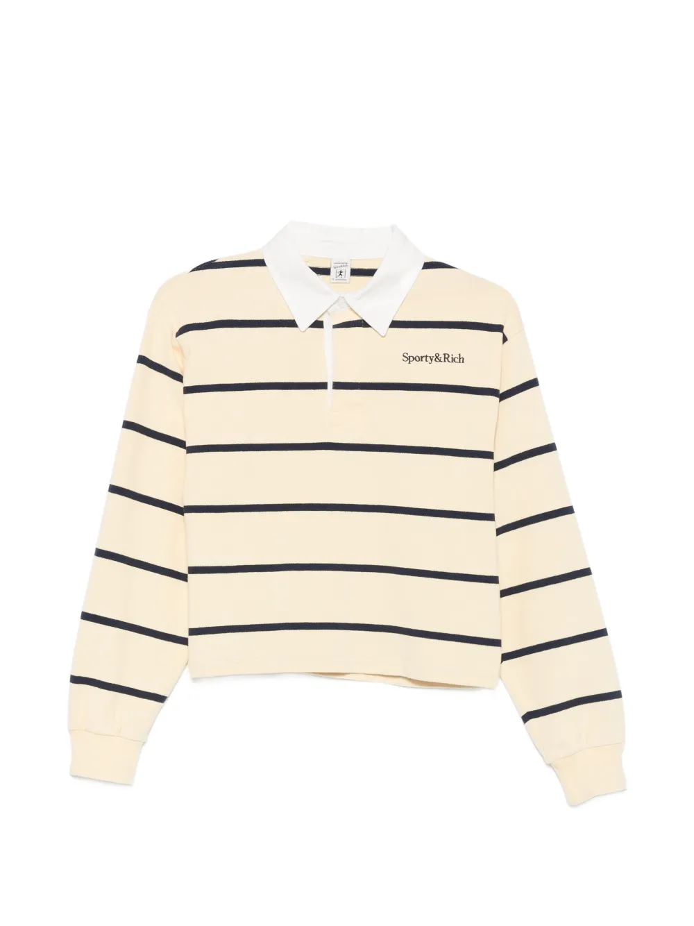Sporty & Rich striped polo shirt - Toni neutri