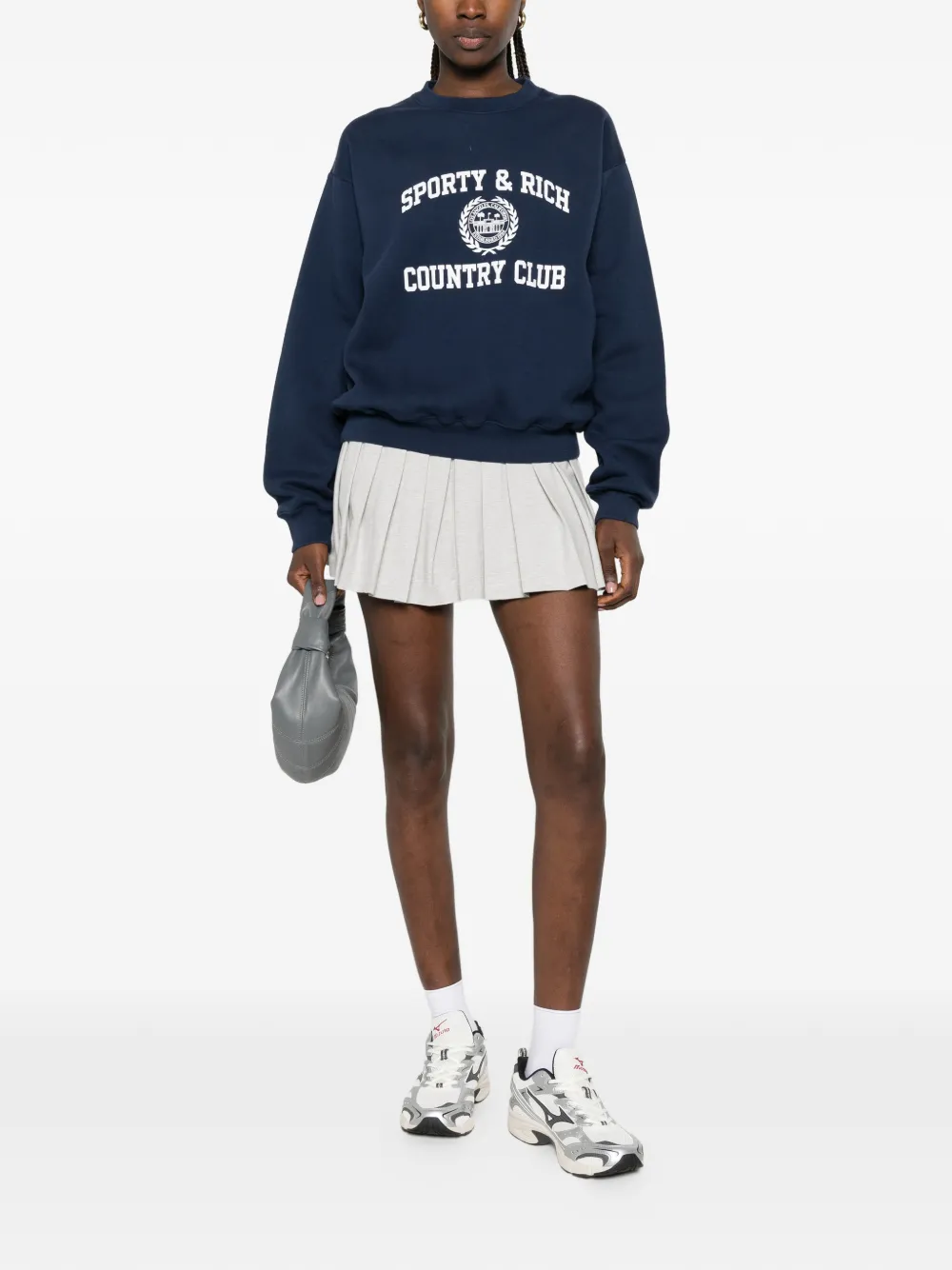 Sporty & Rich Country Club trui met logoprint Blauw