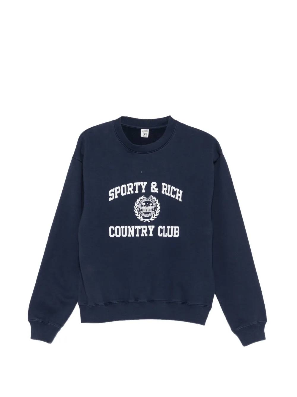 Sporty & Rich Country Club logo-print sweater - Blu