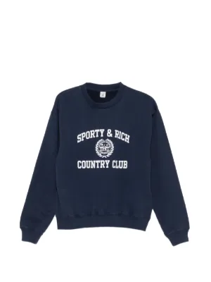 Sporty & Rich ロゴ スウェットシャツ | ブルー | FARFETCH JP