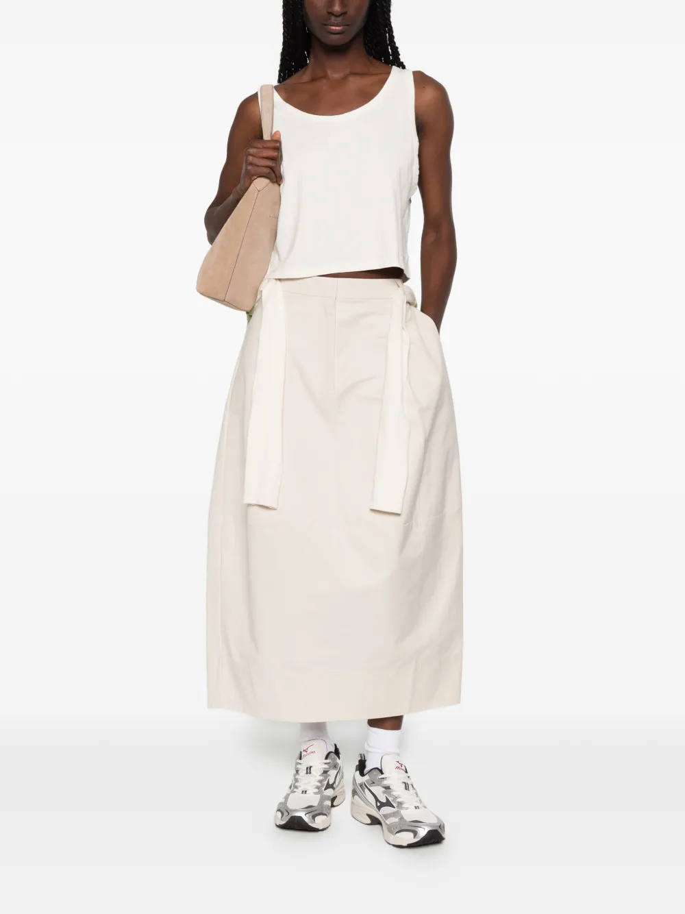 Sporty & Rich Mouwloze tanktop Beige