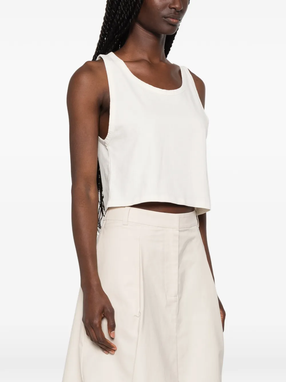 Sporty & Rich Mouwloze tanktop Beige