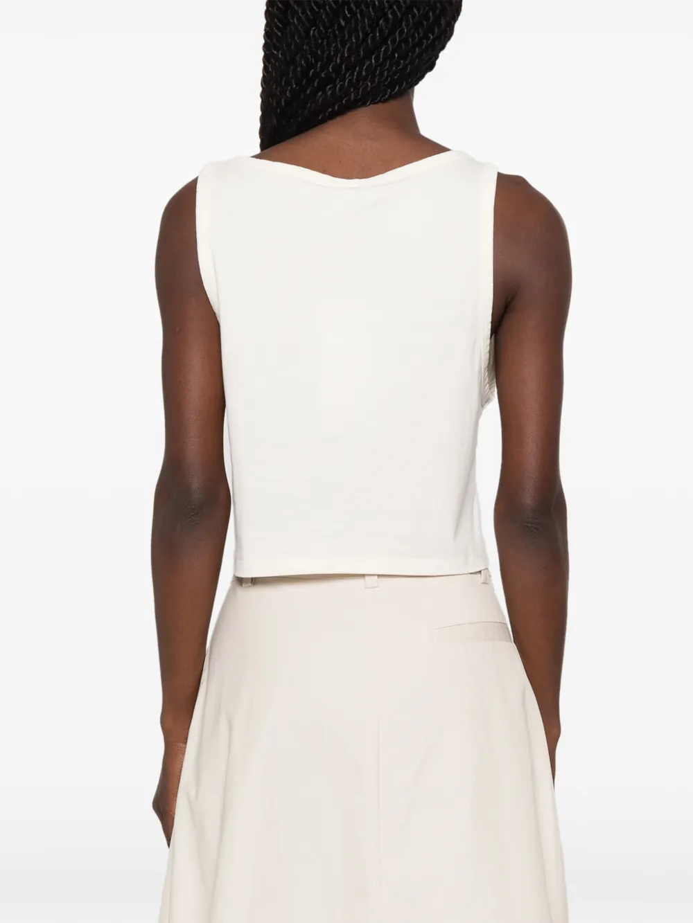Sporty & Rich Mouwloze tanktop Beige