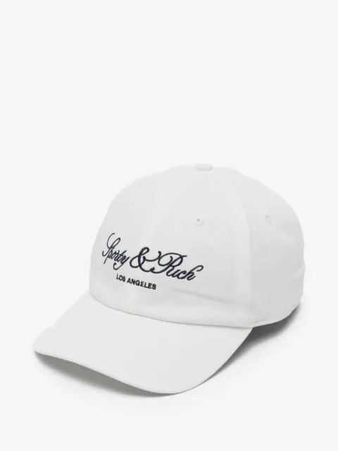 Sporty & Rich logo-embroidered baseball cap