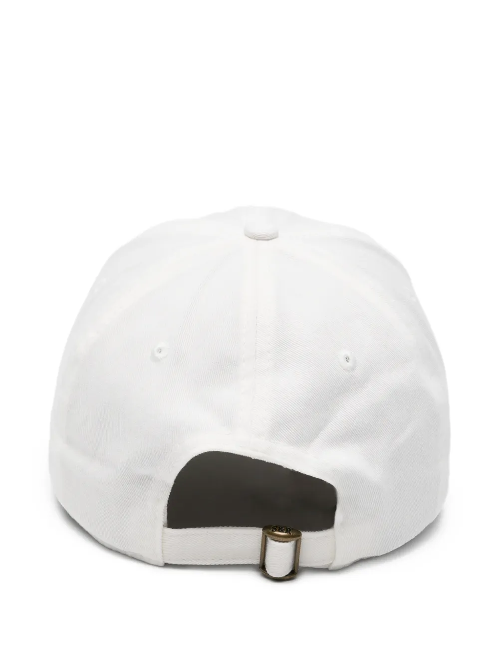 Sporty & Rich Honkbalpet met geborduurd logo Wit