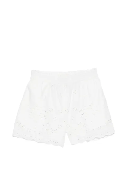 MC2 Saint Barth Kids Meave broderie-anglaise palm-tree shorts