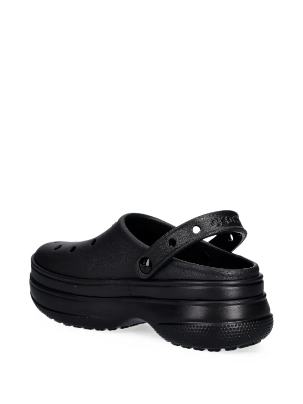 Crocs Klompen met plateauzool en geperforeerde details Zwart