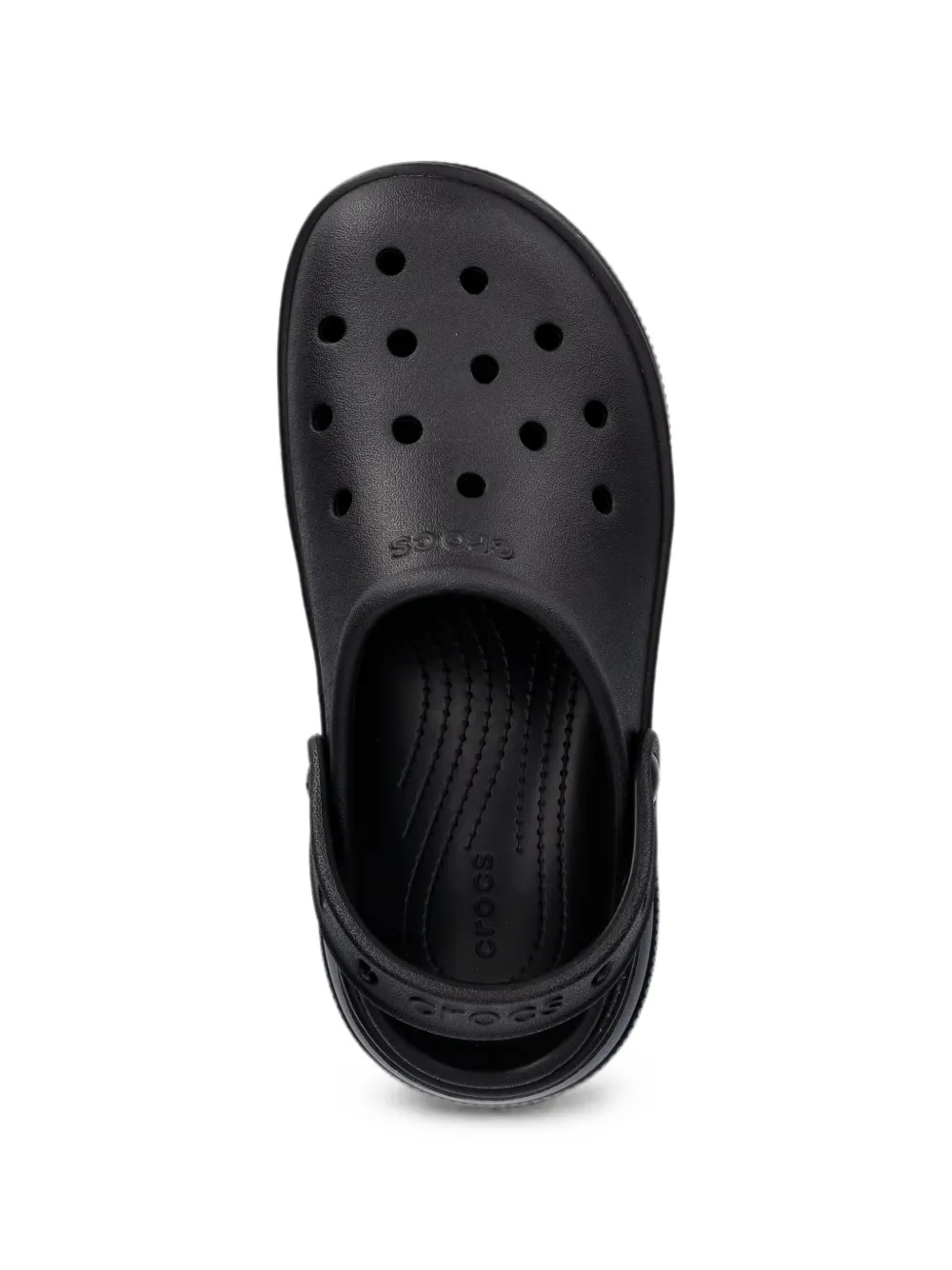 Crocs Klompen met plateauzool en geperforeerde details Zwart