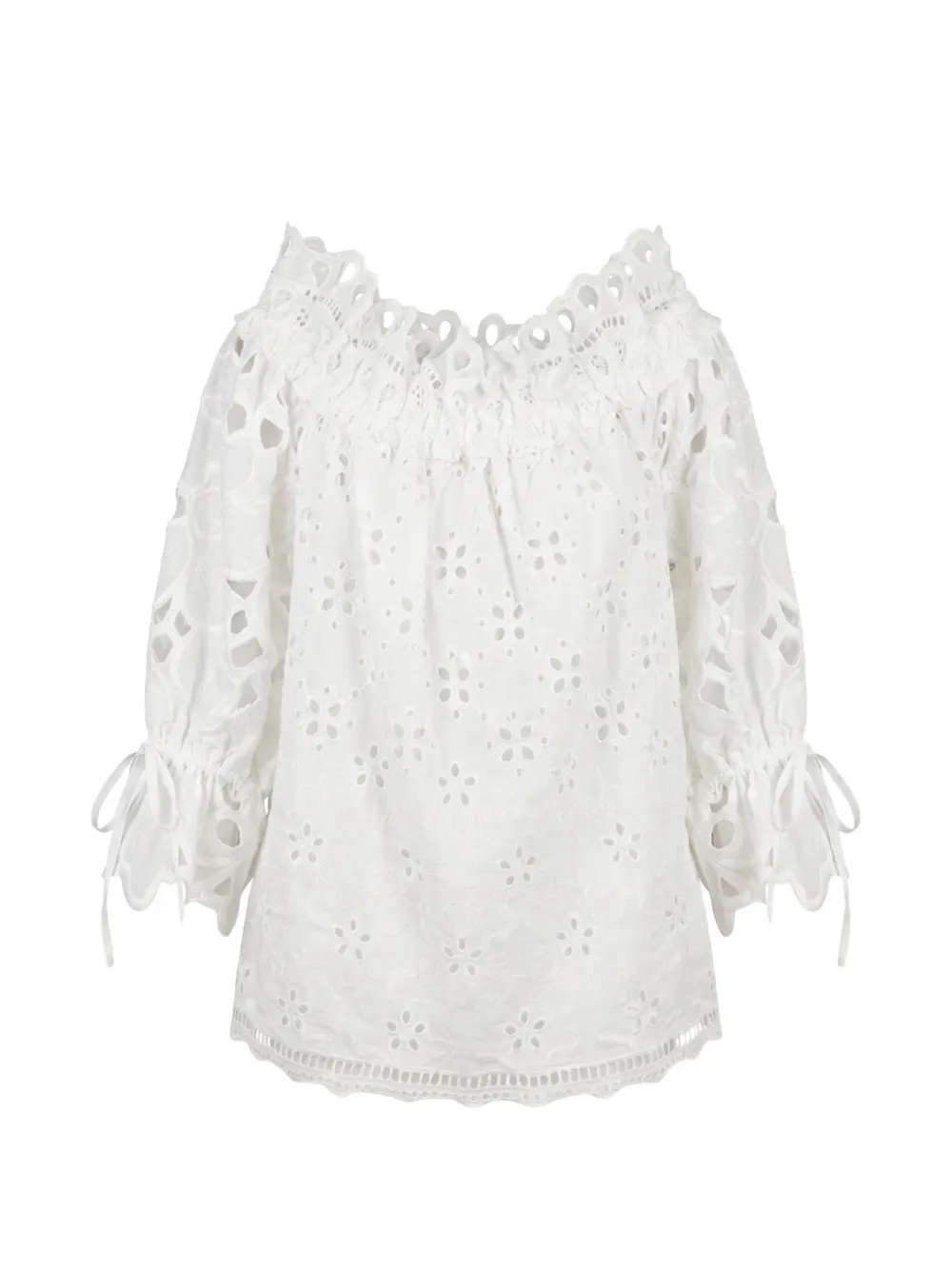 Ermanno Scervino embroidery-embellished blouse - Bianco
