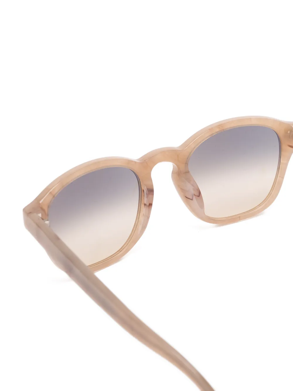 Brunello Cucinelli Pantos zonnebril met rond montuur Beige