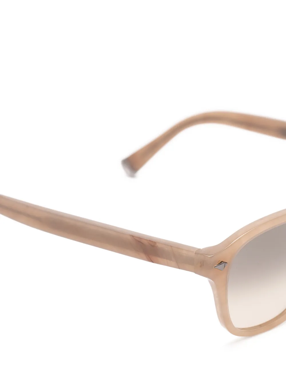 Brunello Cucinelli Pantos zonnebril met rond montuur Beige