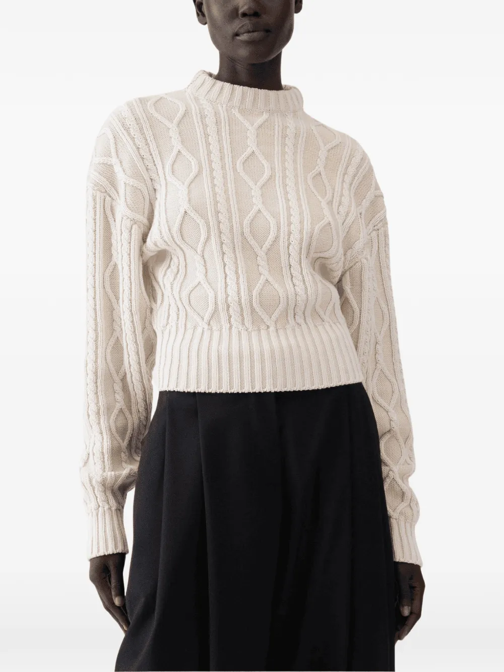 Jacquemus Amelo cable-knit sweater - Toni neutri