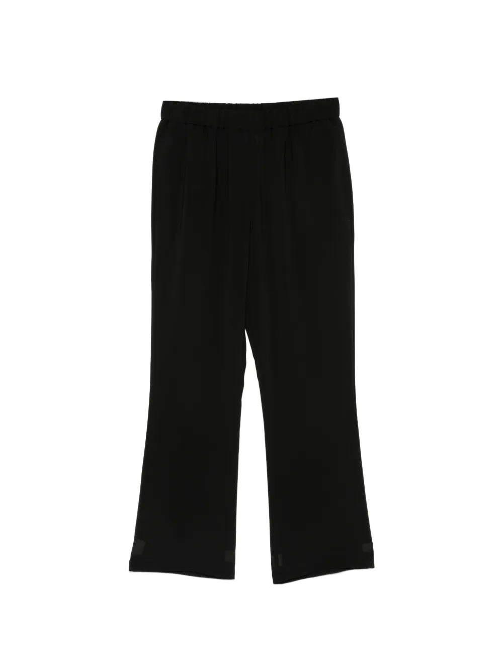 Junya Watanabe Elasticated-waistband Cropped Trousers In Black