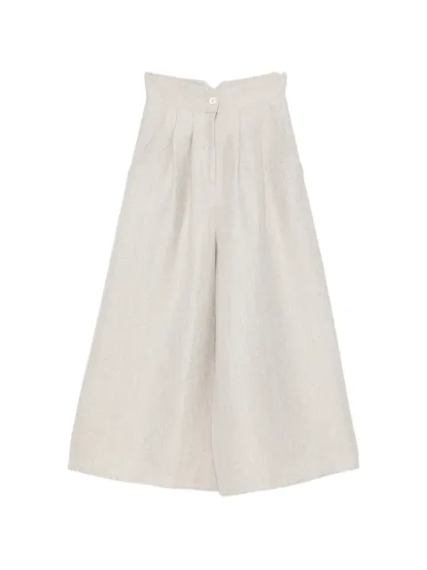 Dusan herringbone-pattern pleated trousers