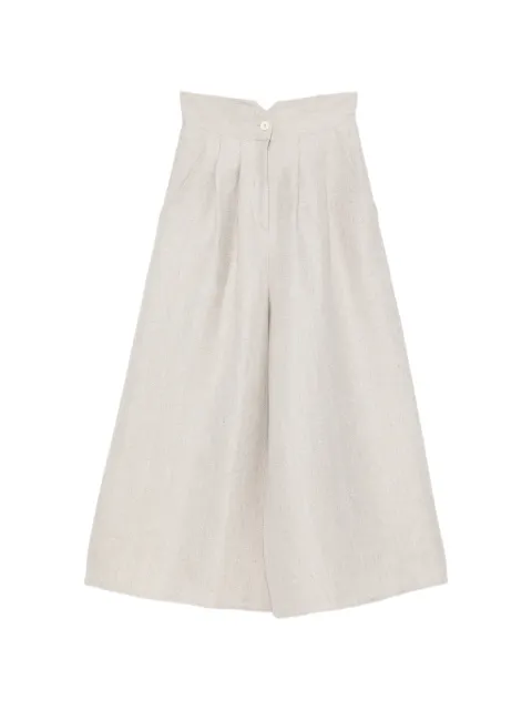 Dusan herringbone-pattern pleated trousers