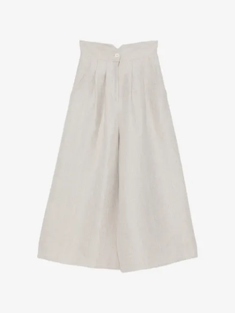 Dusan herringbone-pattern pleated trousers