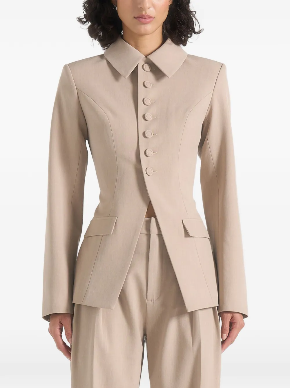 Manière De Voir Harper detachable-collar top - Toni neutri