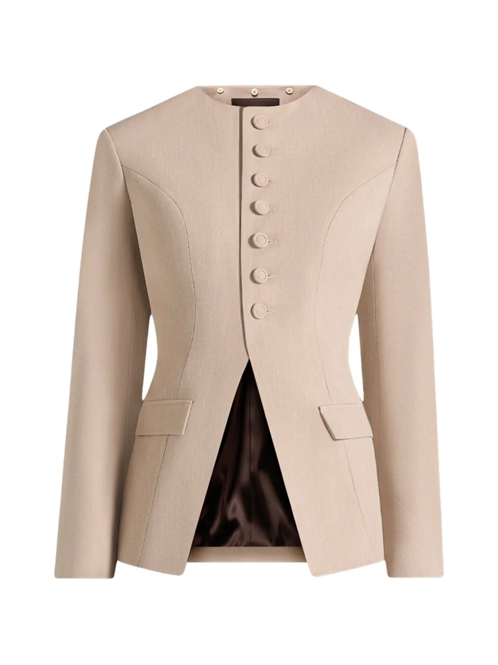 Manière De Voir Harper detachable-collar top - Toni neutri