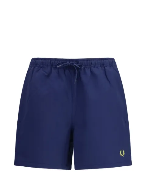 Fred Perry logo-embroidered drawstring swim shorts