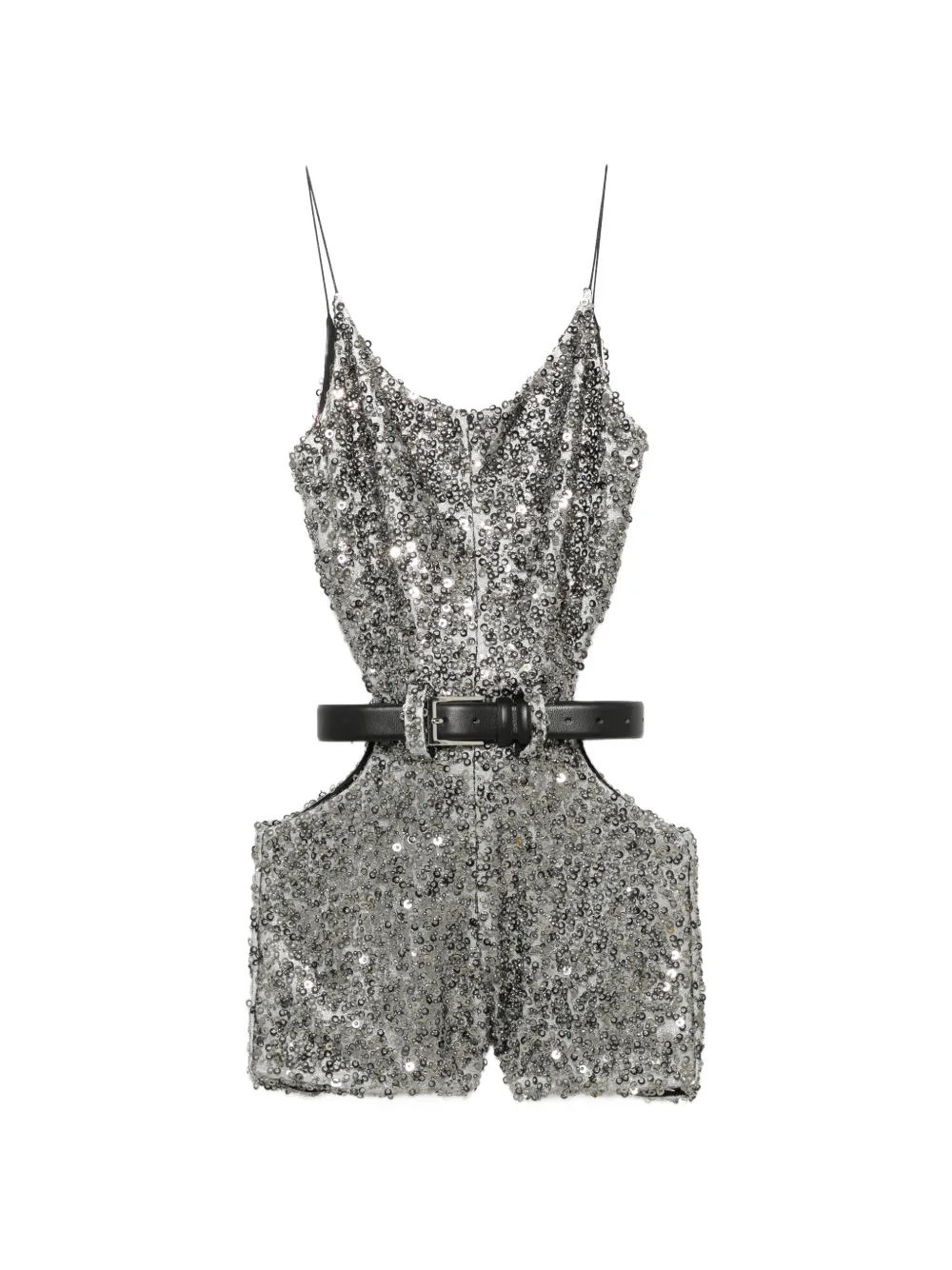Vestiaire d'un Oiseau Libre sequin-embellished cut-out jumpsuit - Silber