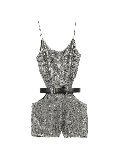 Vestiaire d'un Oiseau Libre sequin-embellished cut-out jumpsuit