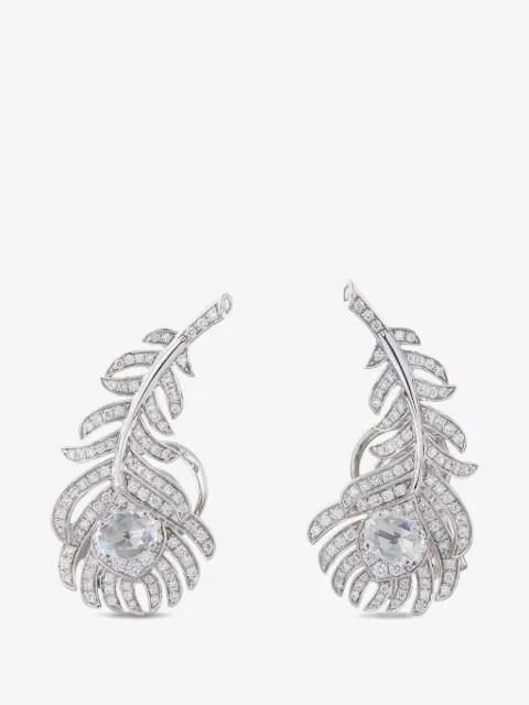Boucheron Pre-Owned Plume de Paon diamond earrings
