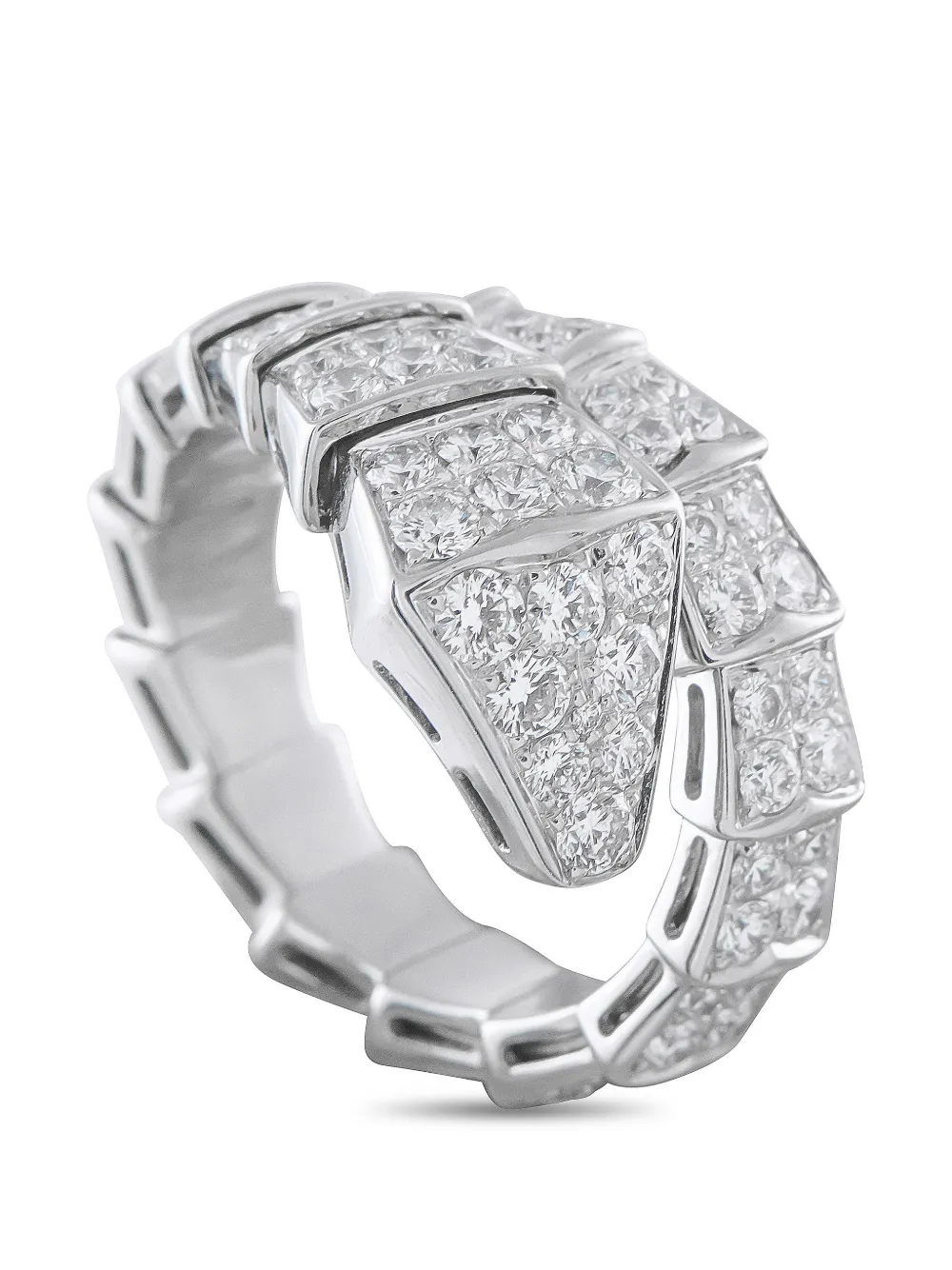 Bvlgari Pre-Owned Serpenti diamond ring - Argento
