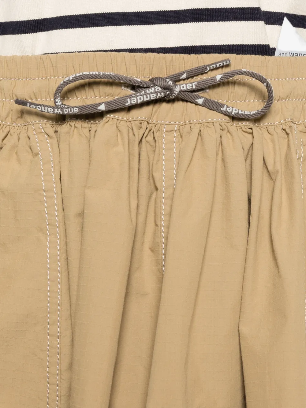 and Wander Cordura midi-rok met trekkoordsluiting Beige
