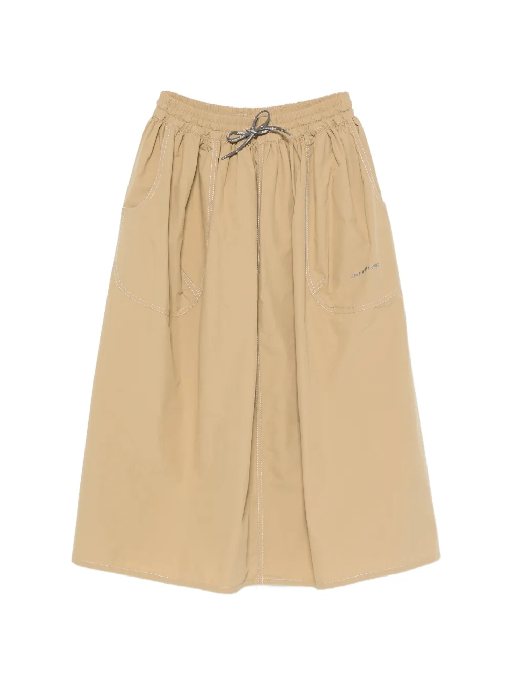 and Wander Cordura drawstring-fastening midi skirt - Toni neutri