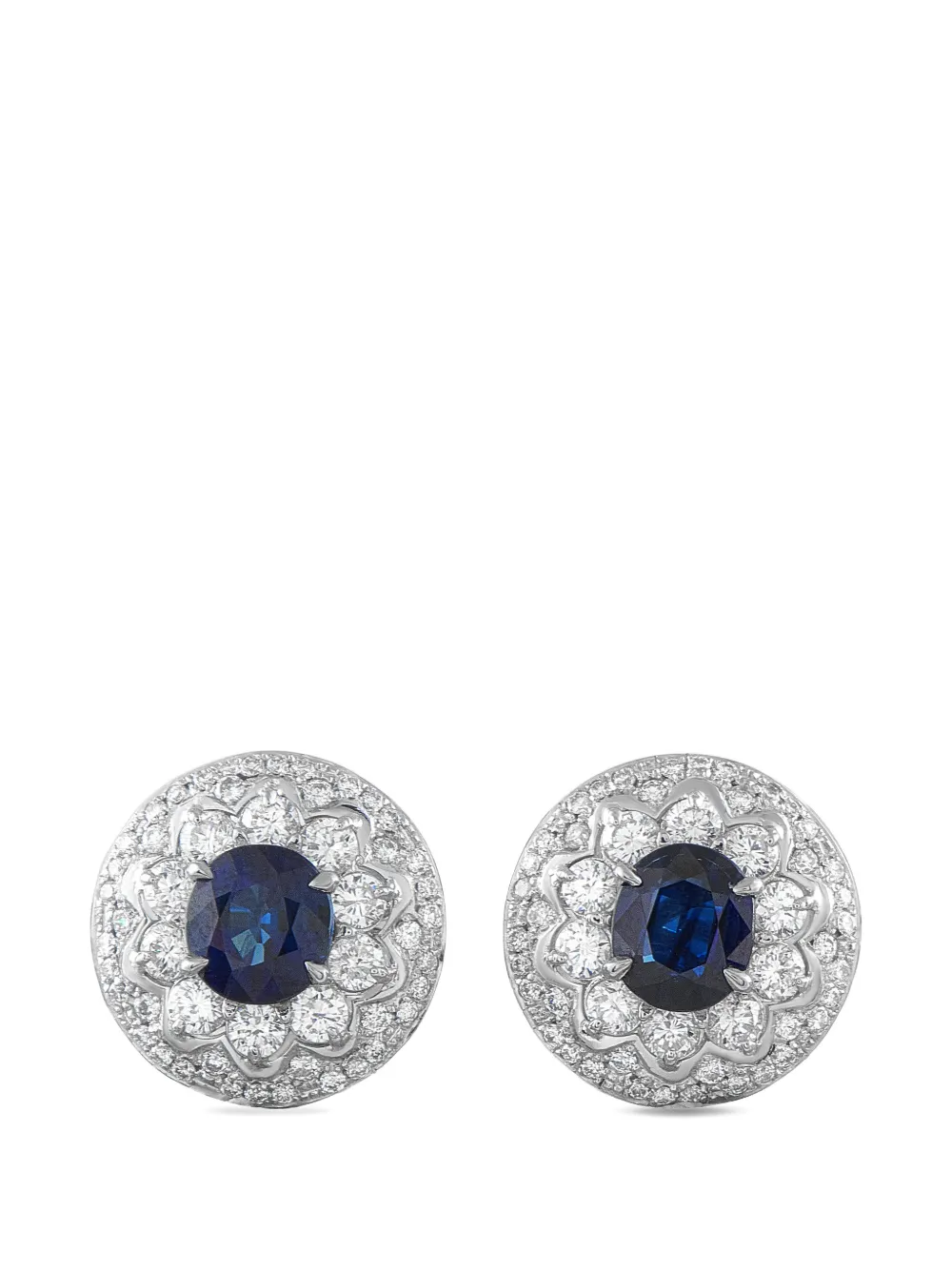LB Exclusive sapphire diamond earrings - Argento