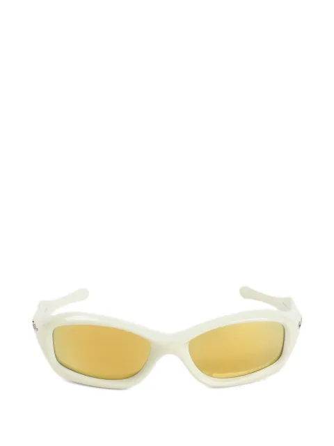 Oakley logo-plaque geometric-frame sunglasses