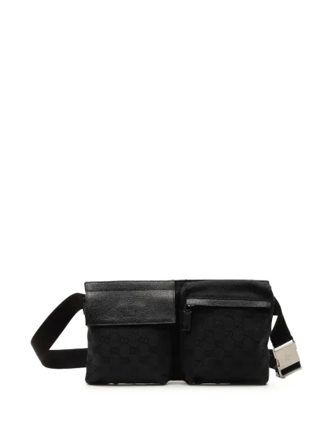 Gucci Pre-Owned 2000-2015 GG Canvas Double Pocket belt bag