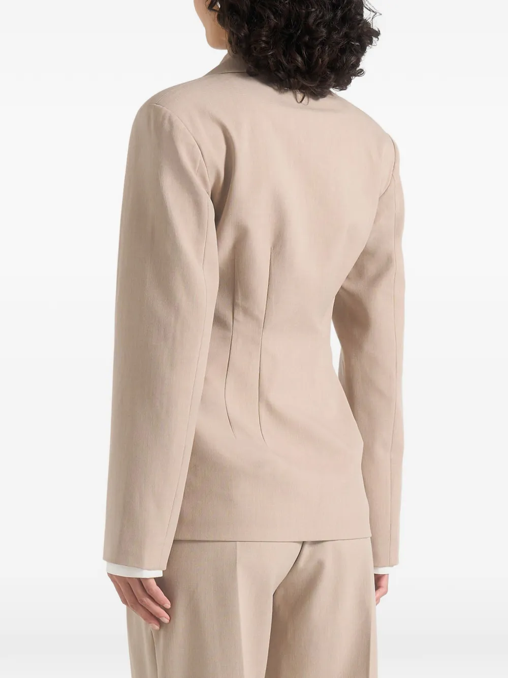 Manière De Voir Beatrice getailleerde blazer Beige