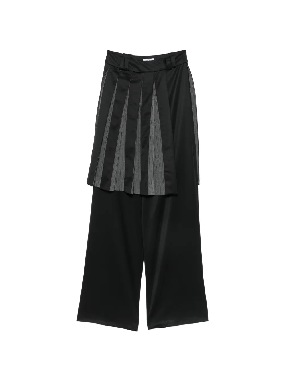 Vestiaire d'un Oiseau Libre pleated panelled trousers - Nero