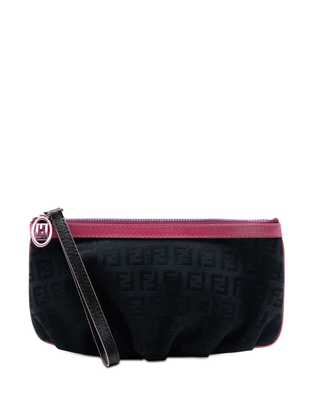 Fendi Pre-Owned 2000-2010 Zucchino Canvas pouch - Nero